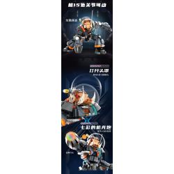 KAIDO KD99013 99013 CÔNG NGHIỆP NẶNG VÀ CON THÚ NĂNG LƯỢNG CAO bộ đồ chơi xếp lắp ráp ghép mô hình CYBERPUNK 665 khối