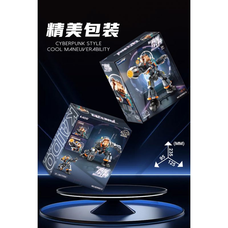 KAIDO KD99013 99013 CÔNG NGHIỆP NẶNG VÀ CON THÚ NĂNG LƯỢNG CAO bộ đồ chơi xếp lắp ráp ghép mô hình CYBERPUNK 665 khối