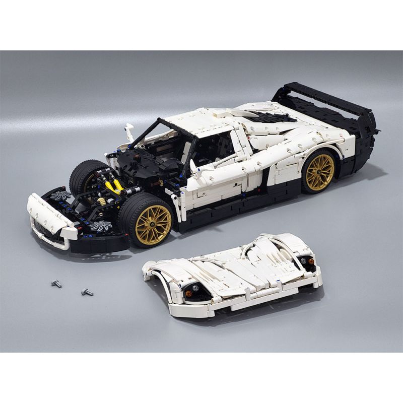 REBRICKABLE MOC-160967 160967 MOC160967 MASERATI MC12 bộ đồ chơi xếp lắp ráp ghép mô hình Technic MASERATI MC12 (1:8) B&W Kỹ Thuật Công Nghệ Cao Mô Hình Phương Tiện 3971 khối