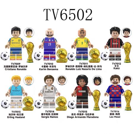 TV 6502 7009 7010 7011 7012 7013 7014 7015 7016 NHÂN VẬT NGÔI SAO BÓNG ĐÁ 8 LOẠI bộ đồ chơi xếp lắp ráp ghép mô hình City Thành Phố