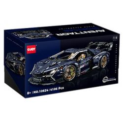 GULY 10624 LERU 10724 SIÊU XE NGÔI SAO RAMBO 1:8 tỷ lệ 1:8 bộ đồ chơi xếp lắp ráp ghép mô hình Technic AVENTTAOR Kỹ Thuật Công Nghệ Cao Mô Hình Phương Tiện 4106 khối