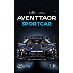 GULY 10624 LERU 10724 SIÊU XE NGÔI SAO RAMBO 1:8 tỷ lệ 1:8 bộ đồ chơi xếp lắp ráp ghép mô hình Technic AVENTTAOR Kỹ Thuật Công Nghệ Cao Mô Hình Phương Tiện 4106 khối