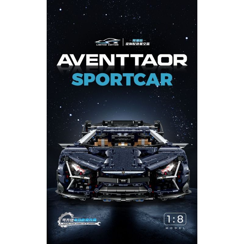 GULY 10624 LERU 10724 SIÊU XE NGÔI SAO RAMBO 1:8 tỷ lệ 1:8 bộ đồ chơi xếp lắp ráp ghép mô hình Technic AVENTTAOR Kỹ Thuật Công Nghệ Cao Mô Hình Phương Tiện 4106 khối