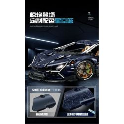 GULY 10624 LERU 10724 SIÊU XE NGÔI SAO RAMBO 1:8 tỷ lệ 1:8 bộ đồ chơi xếp lắp ráp ghép mô hình Technic AVENTTAOR Kỹ Thuật Công Nghệ Cao Mô Hình Phương Tiện 4106 khối