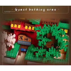 HIGH BOUNDARY DMC002 KHU NGHỈ DƯỠNG SUỐI NƯỚC NÓNG YUBABA bộ đồ chơi xếp lắp ráp ghép mô hình Movie & Game Phim Và Trò Chơi 4208 khối