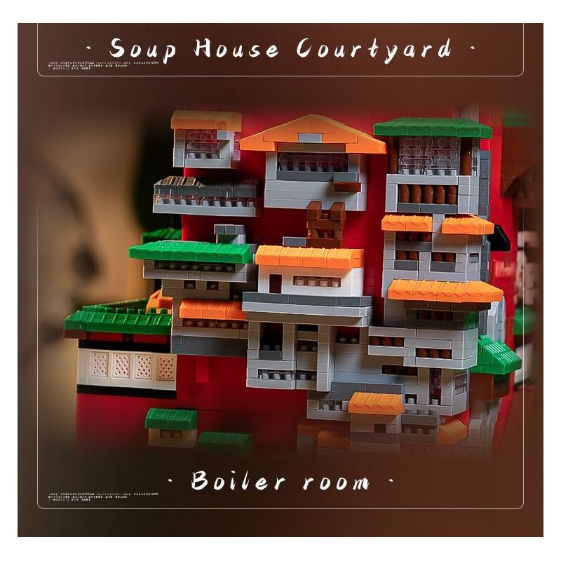 HIGH BOUNDARY DMC002 KHU NGHỈ DƯỠNG SUỐI NƯỚC NÓNG YUBABA bộ đồ chơi xếp lắp ráp ghép mô hình Movie & Game Phim Và Trò Chơi 4208 khối