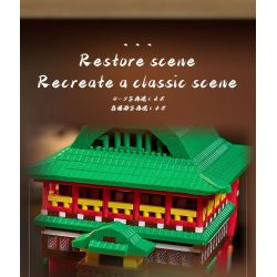 HIGH BOUNDARY DMC002 KHU NGHỈ DƯỠNG SUỐI NƯỚC NÓNG YUBABA bộ đồ chơi xếp lắp ráp ghép mô hình Movie & Game Phim Và Trò Chơi 4208 khối