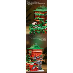 HIGH BOUNDARY DMC002 KHU NGHỈ DƯỠNG SUỐI NƯỚC NÓNG YUBABA bộ đồ chơi xếp lắp ráp ghép mô hình Movie & Game Phim Và Trò Chơi 4208 khối