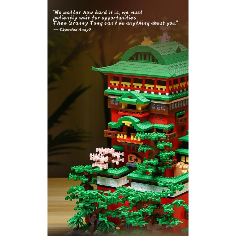 HIGH BOUNDARY DMC002 KHU NGHỈ DƯỠNG SUỐI NƯỚC NÓNG YUBABA bộ đồ chơi xếp lắp ráp ghép mô hình Movie & Game Phim Và Trò Chơi 4208 khối