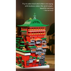 HIGH BOUNDARY DMC002 KHU NGHỈ DƯỠNG SUỐI NƯỚC NÓNG YUBABA bộ đồ chơi xếp lắp ráp ghép mô hình Movie & Game Phim Và Trò Chơi 4208 khối