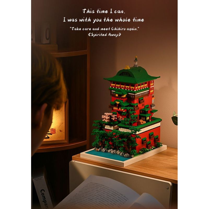 HIGH BOUNDARY DMC002 KHU NGHỈ DƯỠNG SUỐI NƯỚC NÓNG YUBABA bộ đồ chơi xếp lắp ráp ghép mô hình Movie & Game Phim Và Trò Chơi 4208 khối