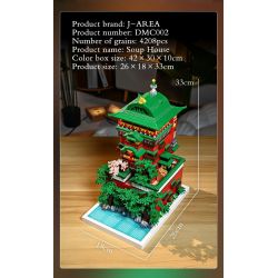 HIGH BOUNDARY DMC002 KHU NGHỈ DƯỠNG SUỐI NƯỚC NÓNG YUBABA bộ đồ chơi xếp lắp ráp ghép mô hình Movie & Game Phim Và Trò Chơi 4208 khối