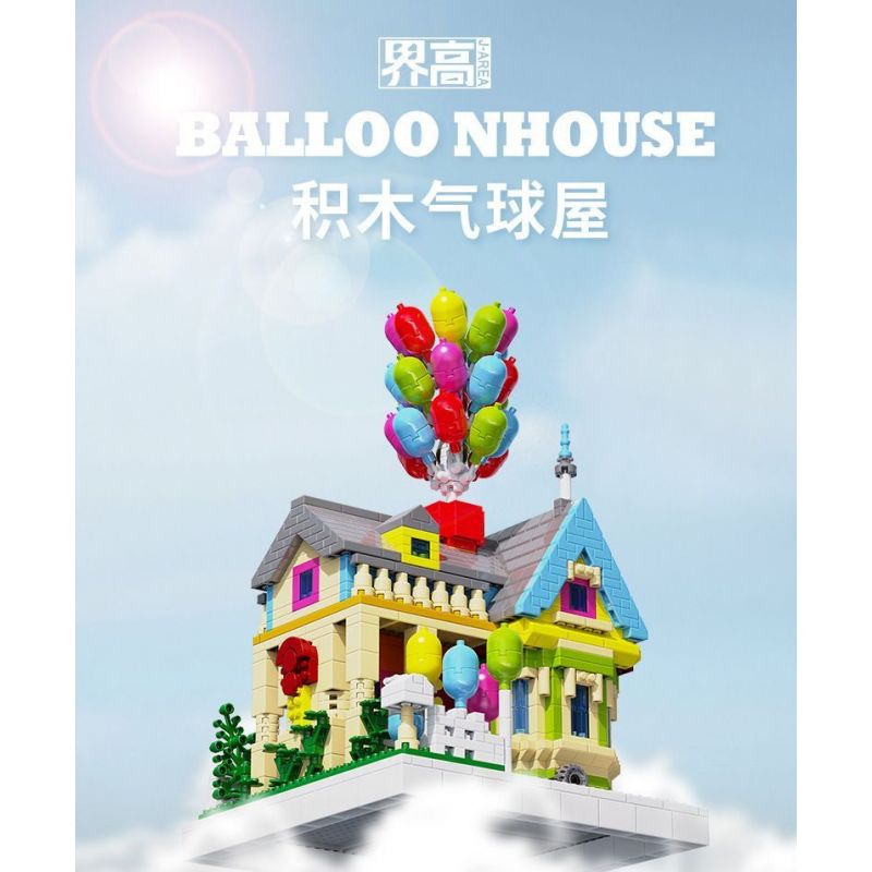 HIGH BOUNDARY DMD001 NHÀ BÓNG BAY bộ đồ chơi xếp lắp ráp ghép mô hình Movie & Game BALLOON HOUSE Phim Và Trò Chơi 1249 khối