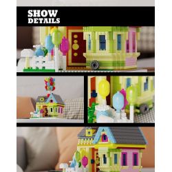 HIGH BOUNDARY DMD001 NHÀ BÓNG BAY bộ đồ chơi xếp lắp ráp ghép mô hình Movie & Game BALLOON HOUSE Phim Và Trò Chơi 1249 khối