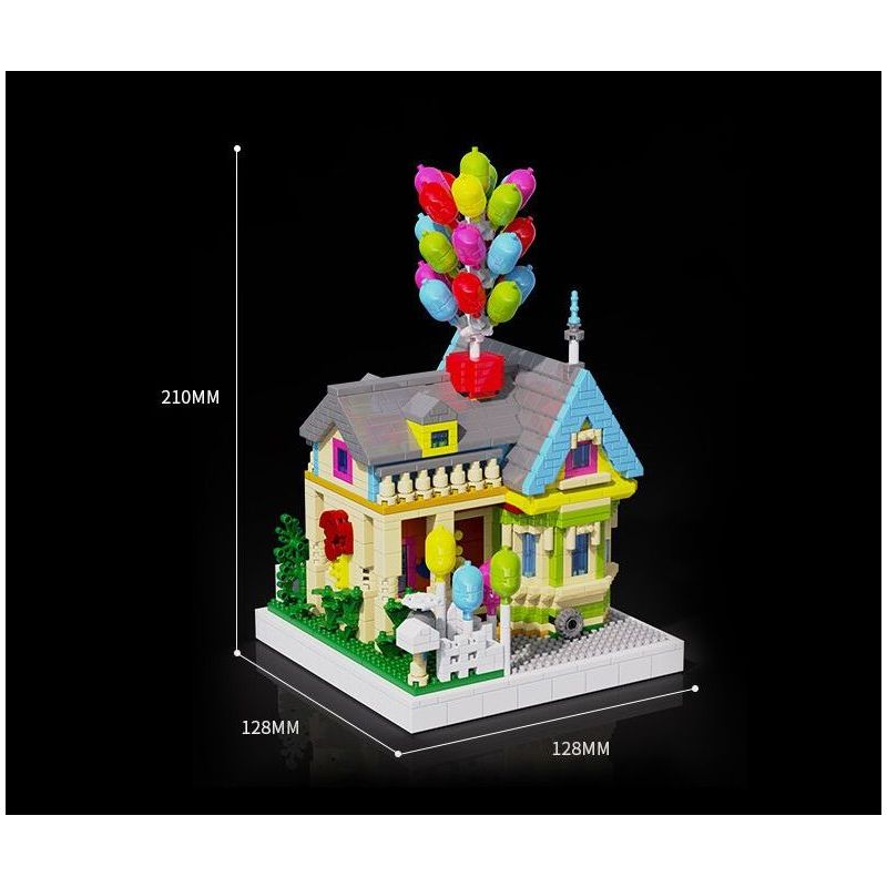 HIGH BOUNDARY DMD001 NHÀ BÓNG BAY bộ đồ chơi xếp lắp ráp ghép mô hình Movie & Game BALLOON HOUSE Phim Và Trò Chơi 1249 khối