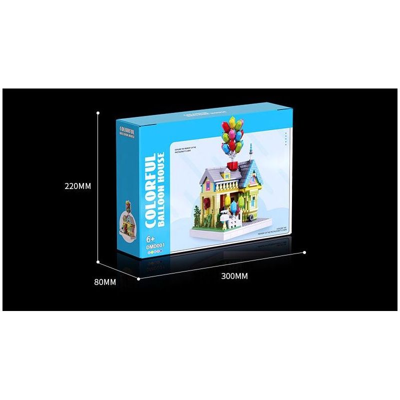 HIGH BOUNDARY DMD001 NHÀ BÓNG BAY bộ đồ chơi xếp lắp ráp ghép mô hình Movie & Game BALLOON HOUSE Phim Và Trò Chơi 1249 khối