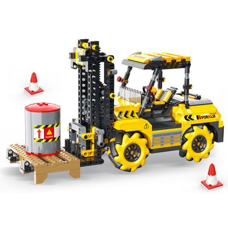 SHOW OFF CONTROL BC-12 LẬP TRÌNH XE NÂNG MAILUN bộ đồ chơi xếp lắp ráp ghép mô hình Technic Kỹ Thuật Công Nghệ Cao Mô Hình Phương Tiện 736 khối