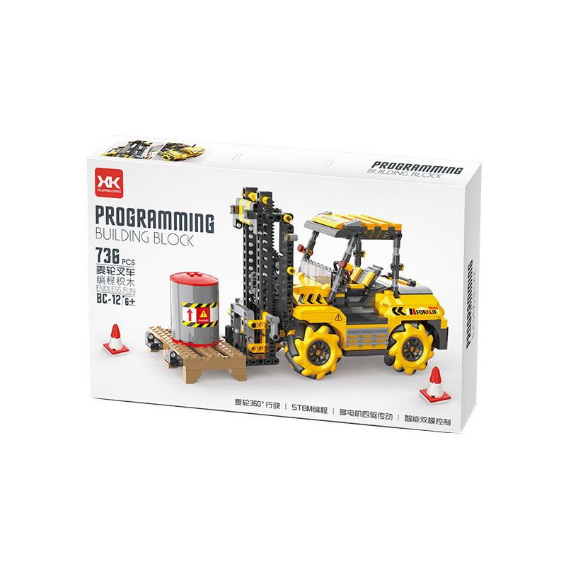 SHOW OFF CONTROL BC-12 LẬP TRÌNH XE NÂNG MAILUN bộ đồ chơi xếp lắp ráp ghép mô hình Technic Kỹ Thuật Công Nghệ Cao Mô Hình Phương Tiện 736 khối