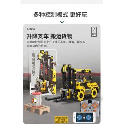 SHOW OFF CONTROL BC-12 LẬP TRÌNH XE NÂNG MAILUN bộ đồ chơi xếp lắp ráp ghép mô hình Technic Kỹ Thuật Công Nghệ Cao Mô Hình Phương Tiện 736 khối