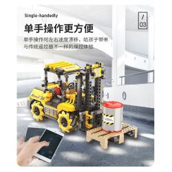 SHOW OFF CONTROL BC-12 LẬP TRÌNH XE NÂNG MAILUN bộ đồ chơi xếp lắp ráp ghép mô hình Technic Kỹ Thuật Công Nghệ Cao Mô Hình Phương Tiện 736 khối