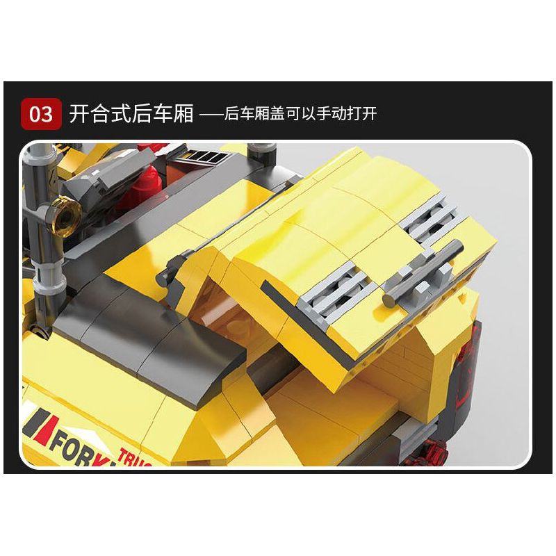 SHOW OFF CONTROL BC-12 LẬP TRÌNH XE NÂNG MAILUN bộ đồ chơi xếp lắp ráp ghép mô hình Technic Kỹ Thuật Công Nghệ Cao Mô Hình Phương Tiện 736 khối