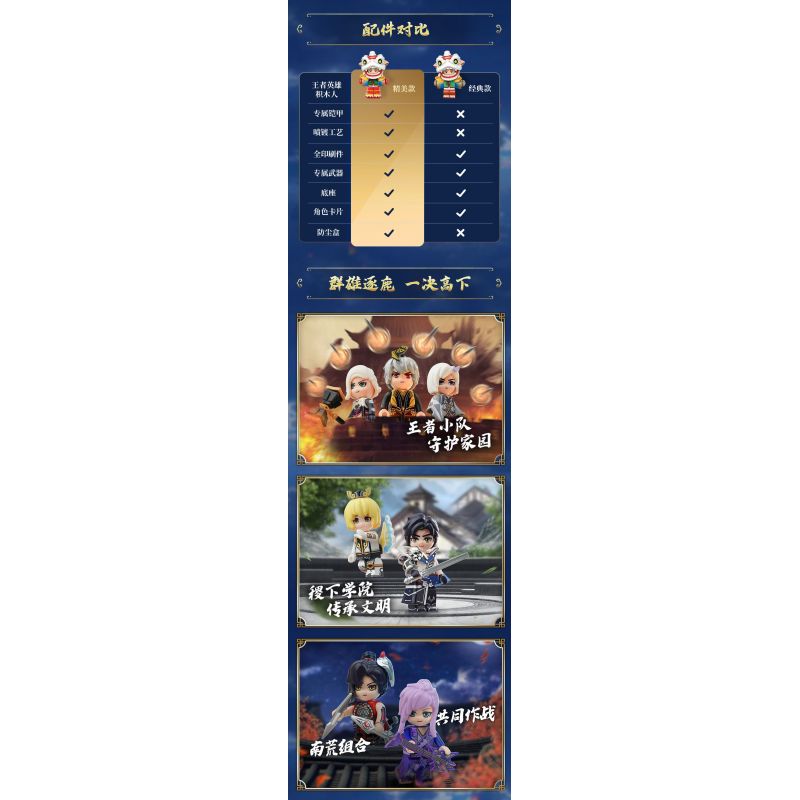 QMAN ENLIGHTEN KEEPPLEY K78010 78010 KING OF GLORY MINIFIGURES PHIÊN BẢN THỨ 3 (ĐUỔI THEO CON NAI) MÔ HÌNH TINH TẾ bộ đồ chơi xếp lắp ráp ghép mô hình Movie & Game Phim Và Trò Chơi