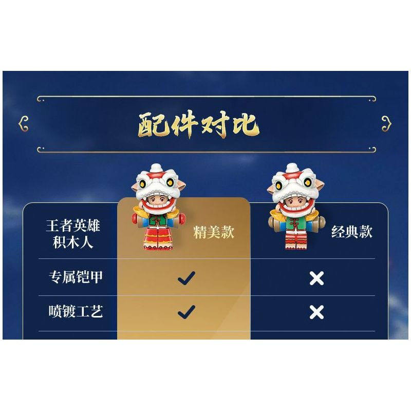 QMAN ENLIGHTEN KEEPPLEY K78010 78010 KING OF GLORY MINIFIGURES PHIÊN BẢN THỨ 3 (ĐUỔI THEO CON NAI) MÔ HÌNH TINH TẾ bộ đồ chơi xếp lắp ráp ghép mô hình Movie & Game Phim Và Trò Chơi