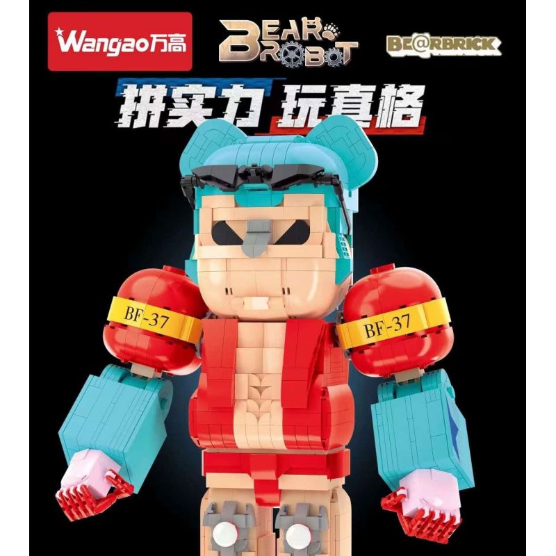 WANGAO 188024 GẤU CƠ FRANKIE 400% bộ đồ chơi xếp lắp ráp ghép mô hình