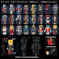 WANGAO 188025 GẤU CƠ SANJI 400% bộ đồ chơi xếp lắp ráp ghép mô hình