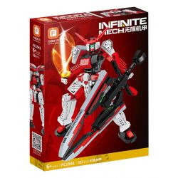 FORANGE FC1541 1541 MECHA NĂNG LƯỢNG CAO 2.0 GIÁP KIẾM ĐỎ bộ đồ chơi xếp lắp ráp ghép mô hình 321 khối