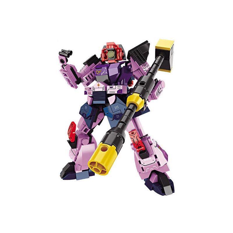 FORANGE FC1543 1543 non  MECHA NĂNG LƯỢNG CAO 2.0 GIÁP TÍM TROLL bộ đồ chơi xếp lắp ráp ghép mô hình 309 khối