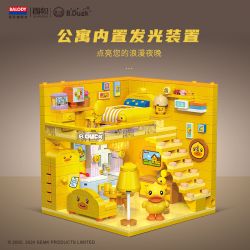 BALODY 21279 CĂN HỘ VỊT VÀNG NHỎ bộ đồ chơi xếp lắp ráp ghép mô hình Movie & Game Phim Và Trò Chơi 557 khối
