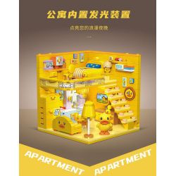 BALODY 21279 CĂN HỘ VỊT VÀNG NHỎ bộ đồ chơi xếp lắp ráp ghép mô hình Movie & Game Phim Và Trò Chơi 557 khối