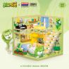 BALODY 21183 PHÁP SƯ RAU CỦ CĂN HỘ CHÓ BẮP CẢI bộ đồ chơi xếp lắp ráp ghép mô hình 560 khối
