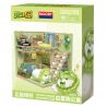 BALODY 21183 PHÁP SƯ RAU CỦ CĂN HỘ CHÓ BẮP CẢI bộ đồ chơi xếp lắp ráp ghép mô hình 560 khối