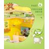 BALODY 21183 PHÁP SƯ RAU CỦ CĂN HỘ CHÓ BẮP CẢI bộ đồ chơi xếp lắp ráp ghép mô hình 560 khối