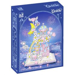 BEAUTY AND 13064 LÂU ĐÀI TRÊN BẦU TRỜI bộ đồ chơi xếp lắp ráp ghép mô hình CASTLE IN THE SKY 1388 khối