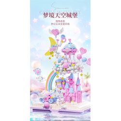 BEAUTY AND 13064 LÂU ĐÀI TRÊN BẦU TRỜI bộ đồ chơi xếp lắp ráp ghép mô hình CASTLE IN THE SKY 1388 khối