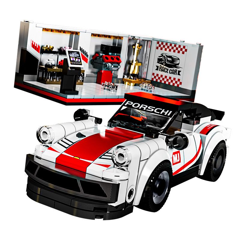 Lego Beautiful and 13080 Xếp hình lắp ráp ghép mô hình Xe Porsche 911 6 Cửa