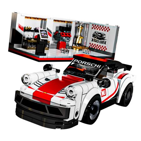BEAUTY AND 13080 XE PORSCHE 911 6 CỬA bộ đồ chơi xếp lắp ráp ghép mô hình Speed Champions Racing Cars Đua Xe Công Thức 530 khối