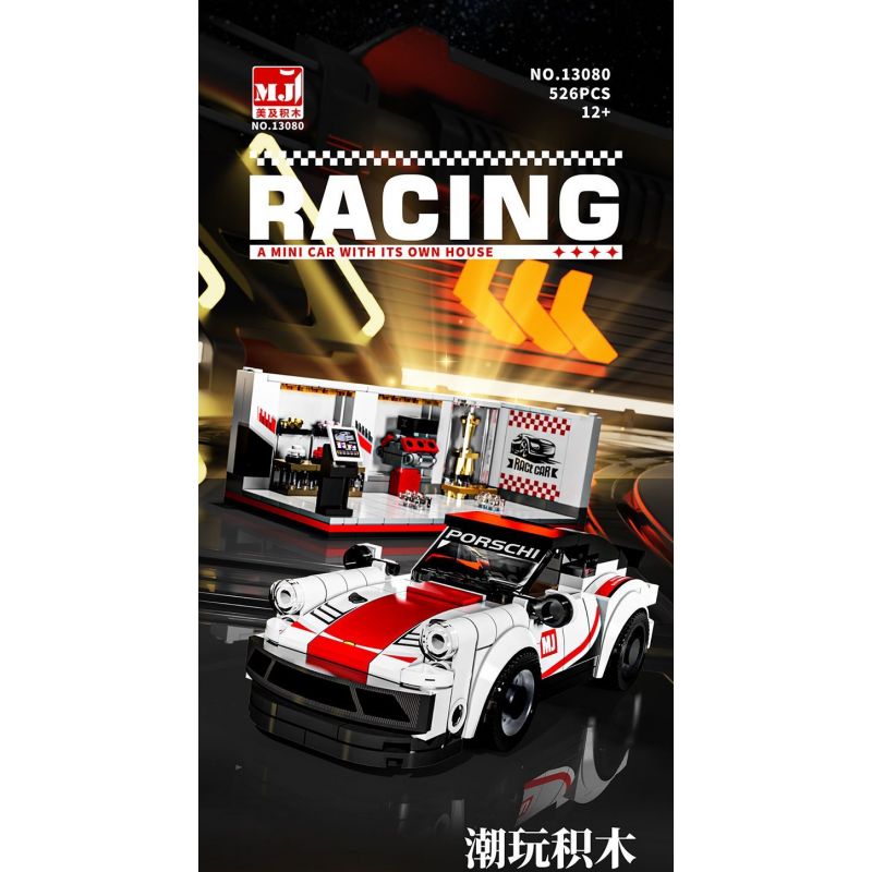 BEAUTY AND 13080 XE PORSCHE 911 6 CỬA bộ đồ chơi xếp lắp ráp ghép mô hình Speed Champions Racing Cars Đua Xe Công Thức 530 khối