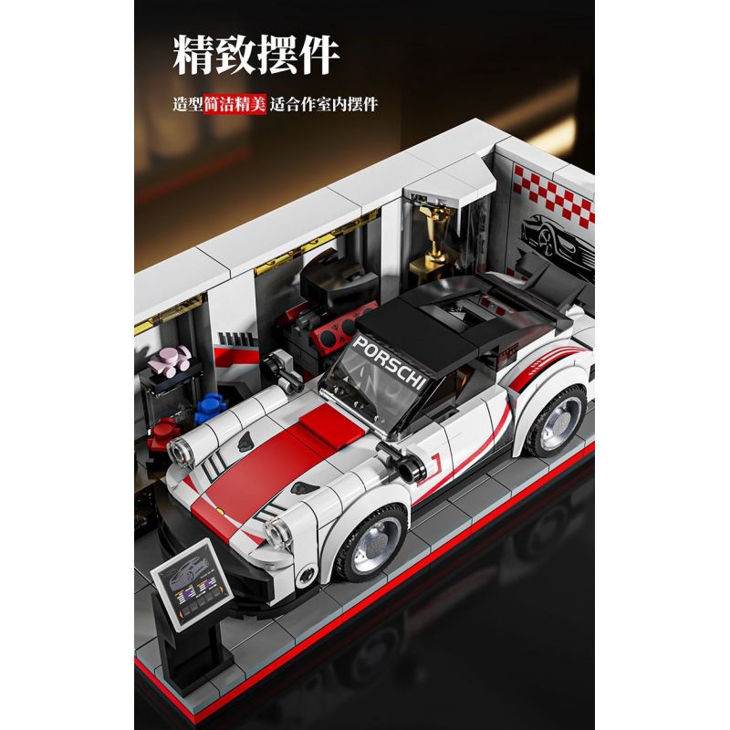 BEAUTY AND 13080 XE PORSCHE 911 6 CỬA bộ đồ chơi xếp lắp ráp ghép mô hình Speed Champions Racing Cars Đua Xe Công Thức 530 khối
