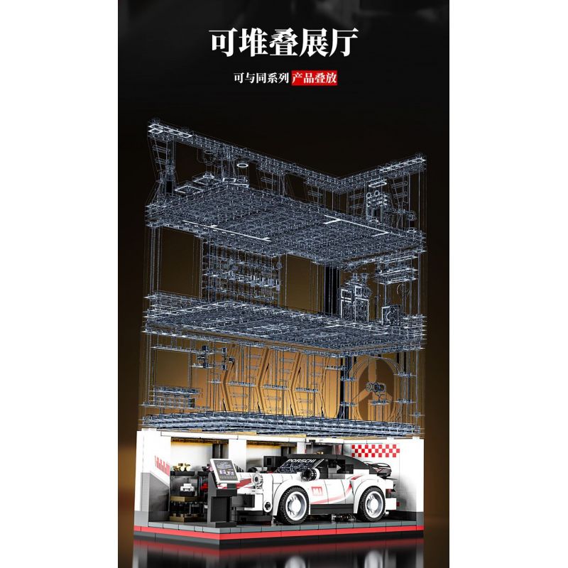 BEAUTY AND 13080 XE PORSCHE 911 6 CỬA bộ đồ chơi xếp lắp ráp ghép mô hình Speed Champions Racing Cars Đua Xe Công Thức 530 khối