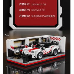 BEAUTY AND 13080 XE PORSCHE 911 6 CỬA bộ đồ chơi xếp lắp ráp ghép mô hình Speed Champions Racing Cars Đua Xe Công Thức 530 khối