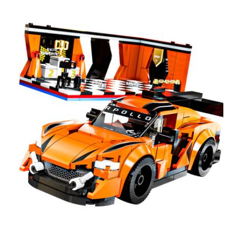 BEAUTY AND 13081 XE SÁU LƯỚI APOLLO bộ đồ chơi xếp lắp ráp ghép mô hình Speed Champions Racing Cars Đua Xe Công Thức 518 khối