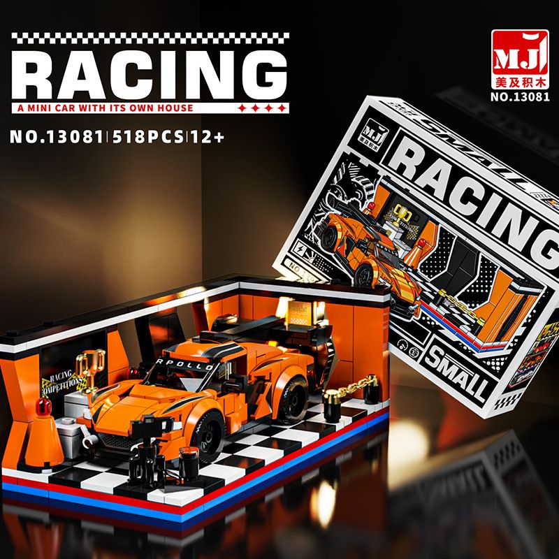 BEAUTY AND 13081 XE SÁU LƯỚI APOLLO bộ đồ chơi xếp lắp ráp ghép mô hình Speed Champions Racing Cars Đua Xe Công Thức 518 khối