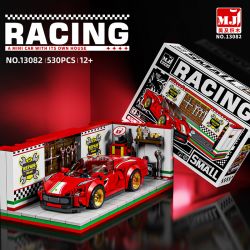 BEAUTY AND 13082 XE SÁU LƯỚI FERRARI bộ đồ chơi xếp lắp ráp ghép mô hình Speed Champions Racing Cars Đua Xe Công Thức 530 khối