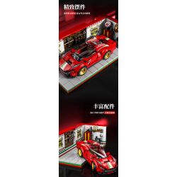 BEAUTY AND 13082 XE SÁU LƯỚI FERRARI bộ đồ chơi xếp lắp ráp ghép mô hình Speed Champions Racing Cars Đua Xe Công Thức 530 khối