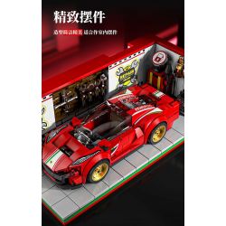 BEAUTY AND 13082 XE SÁU LƯỚI FERRARI bộ đồ chơi xếp lắp ráp ghép mô hình Speed Champions Racing Cars Đua Xe Công Thức 530 khối