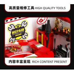BEAUTY AND 13082 XE SÁU LƯỚI FERRARI bộ đồ chơi xếp lắp ráp ghép mô hình Speed Champions Racing Cars Đua Xe Công Thức 530 khối